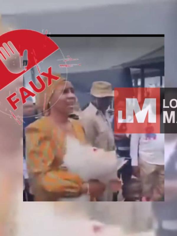 La vidéo prétendant montrer l'ancienne première dame Marie-Olive Lembe Kabila à Bukavu au Sud-Kivu, ville sous occupation par l'AFC/M23 actuellement.