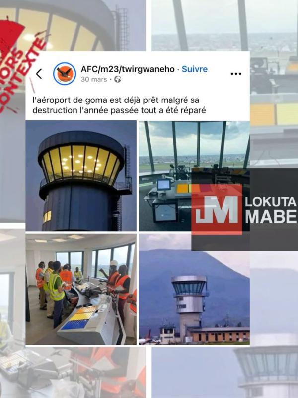 Les vieilles images de l'aéroport de Goma 