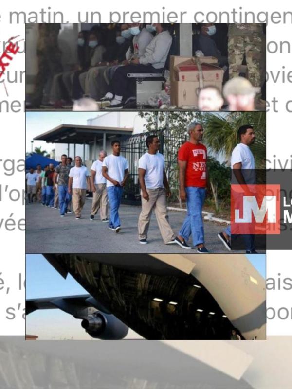 Des fausses images sur l'arrivée en RDC des migrants expulsés des USA