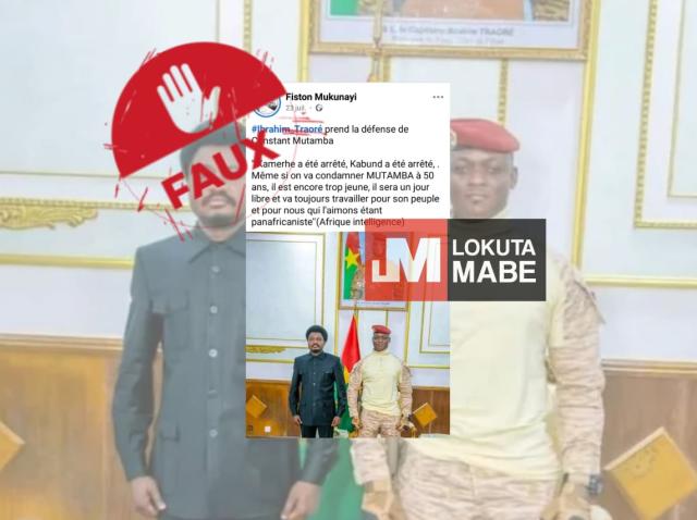 Illustration. Ibrahim Traore et Constant Mutamba