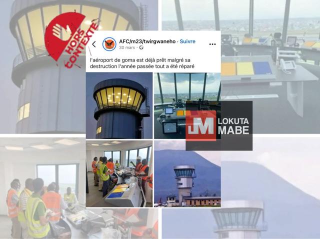 Les vieilles images de l'aéroport de Goma 