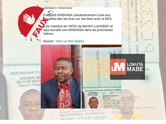Un faux passeport attribué à un ex-député national 