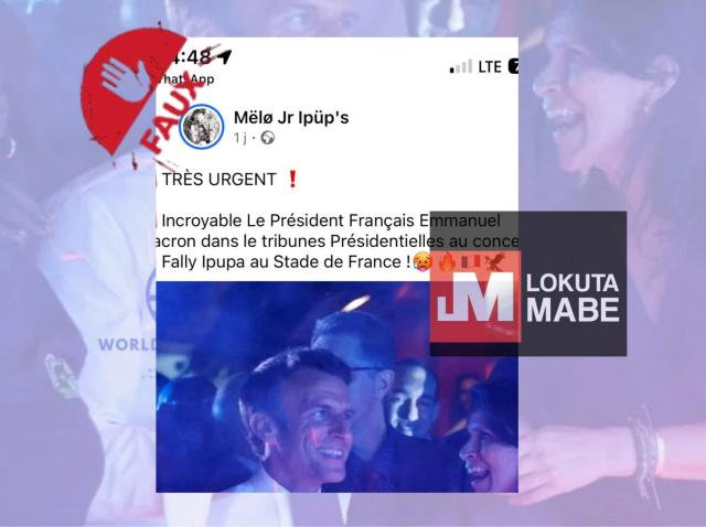 Une photo d'Emmanuel Macron détournée de son contexte 