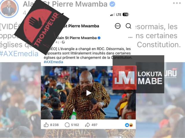 Pasteur Jules Mulindwa en pleine prédication