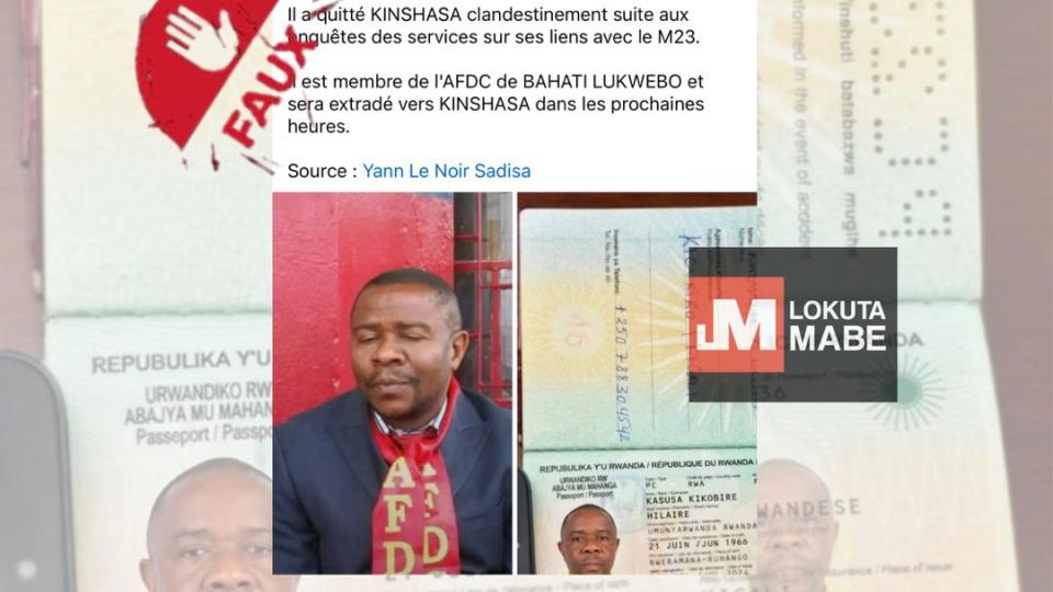 Un faux passeport attribué à un ex-député national 