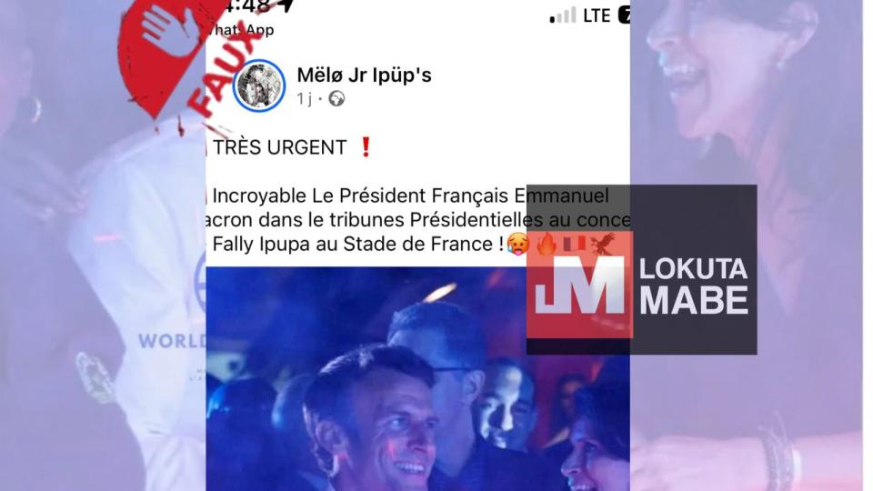 Une photo d'Emmanuel Macron détournée de son contexte 