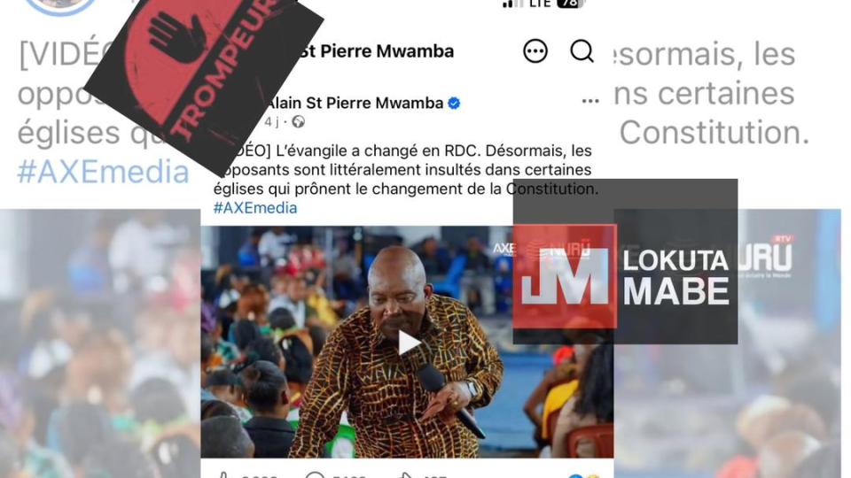Pasteur Jules Mulindwa en pleine prédication